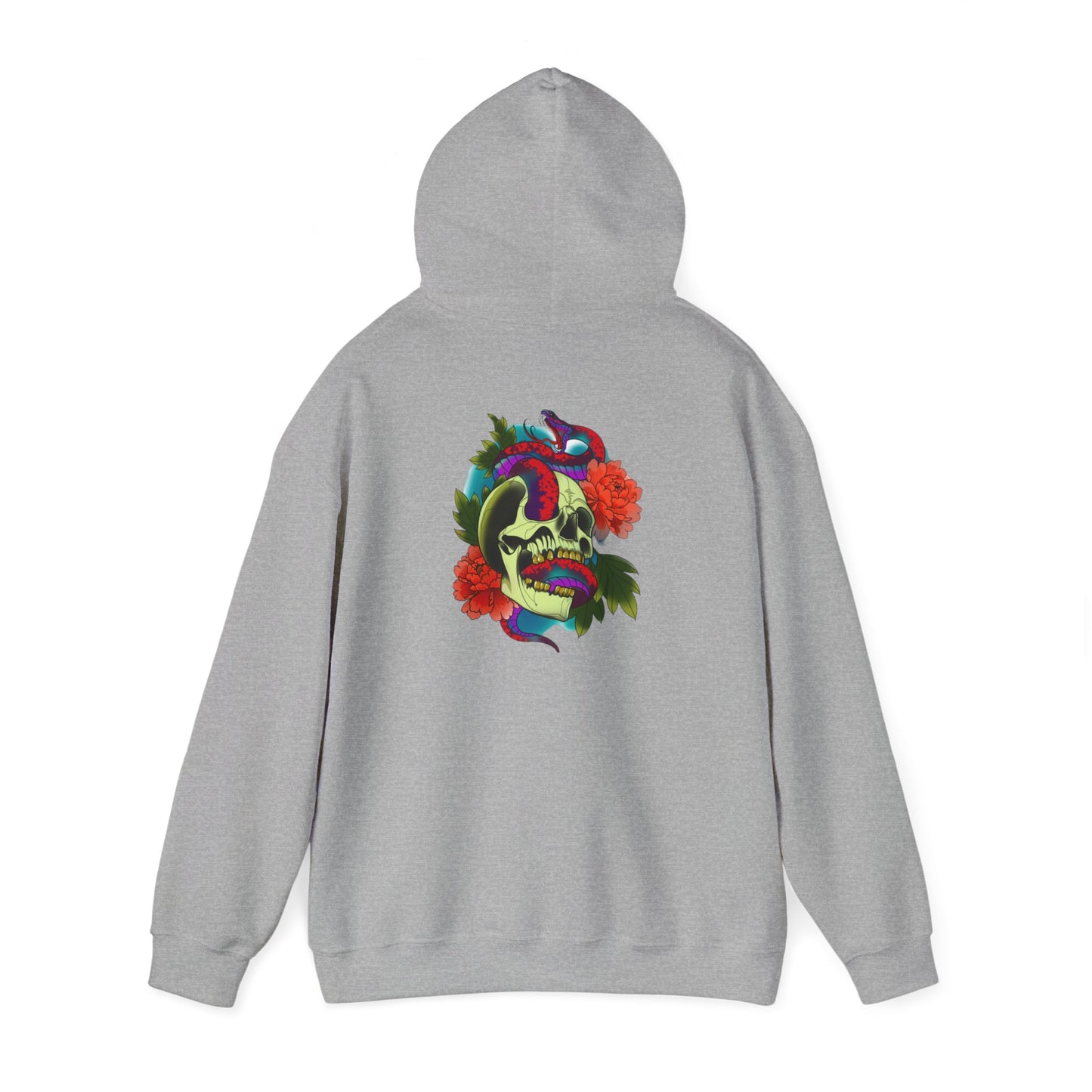 Skull and snake Hooded Sweatshirt