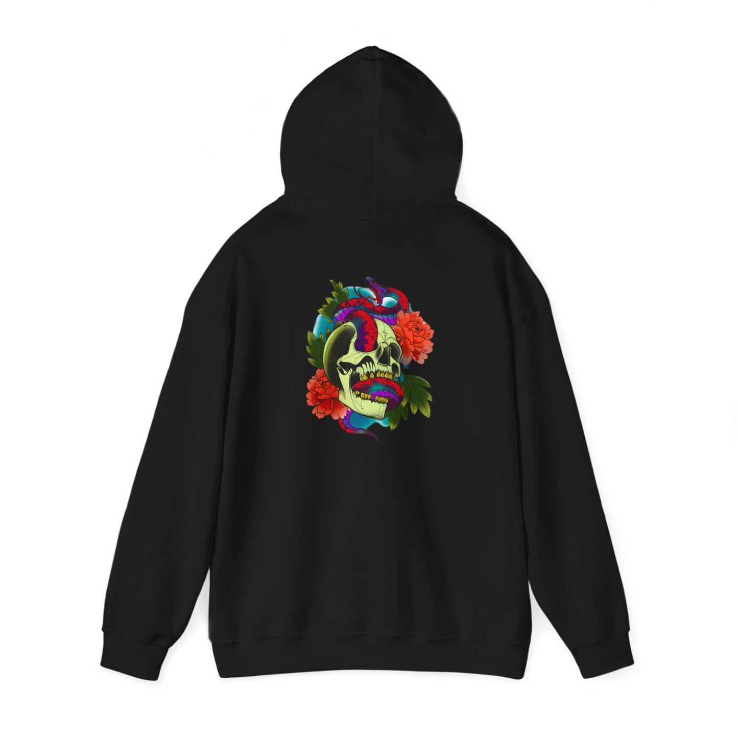 Skull and snake Hooded Sweatshirt